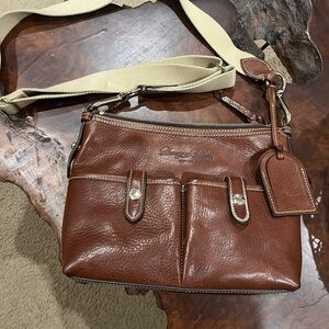 Dooney & Bourke Brown Leather Crossbody Bag